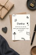 Christliche Postkarte A6 zum Vatertag - Danke Papa