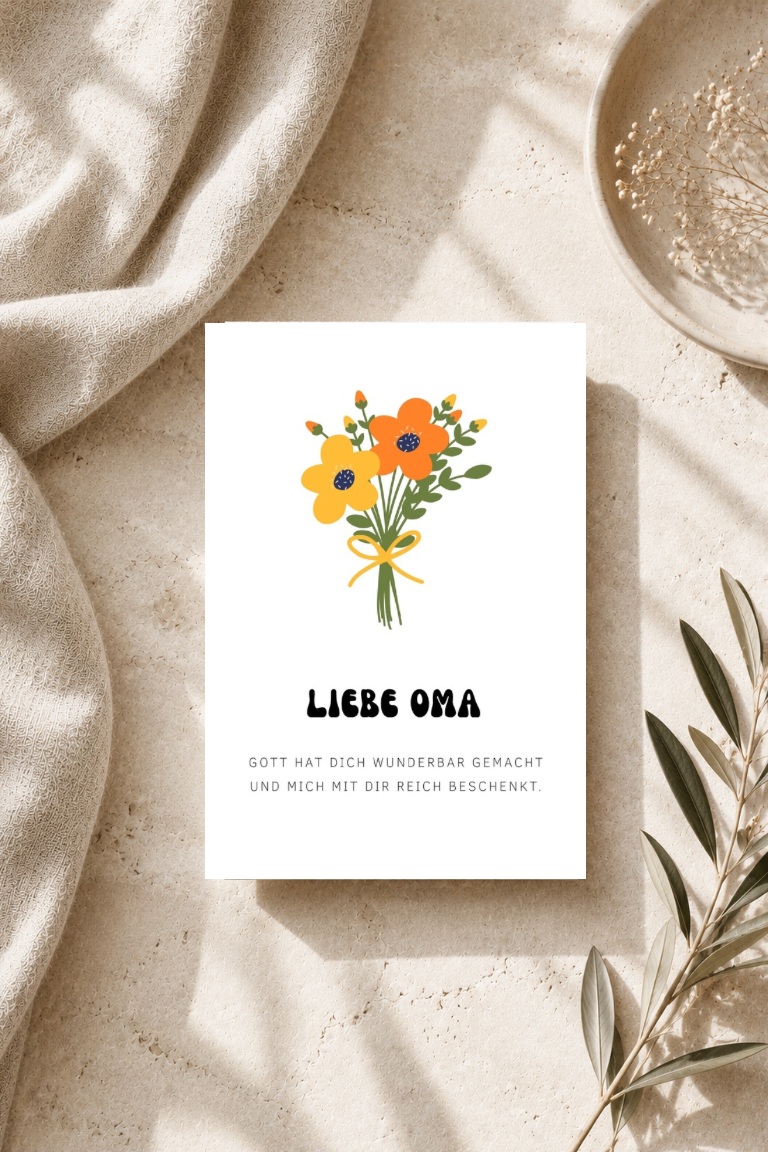christliche Postkarte A6 - Du bist bedingungslos geliebt