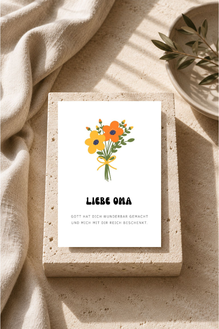 Postkarte für Oma A6