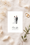 Postkarte zur Hochzeit A6 - Alles Liebe zur Hochzeit