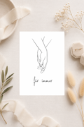 Postkarte zur Hochzeit A6 - für immer