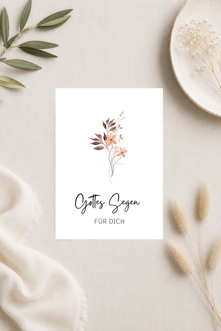 christliche Postkarte A6 - Gottes Segen für dich
