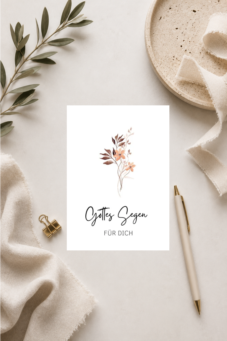 christliche Postkarte A6 - Gottes Segen für dich