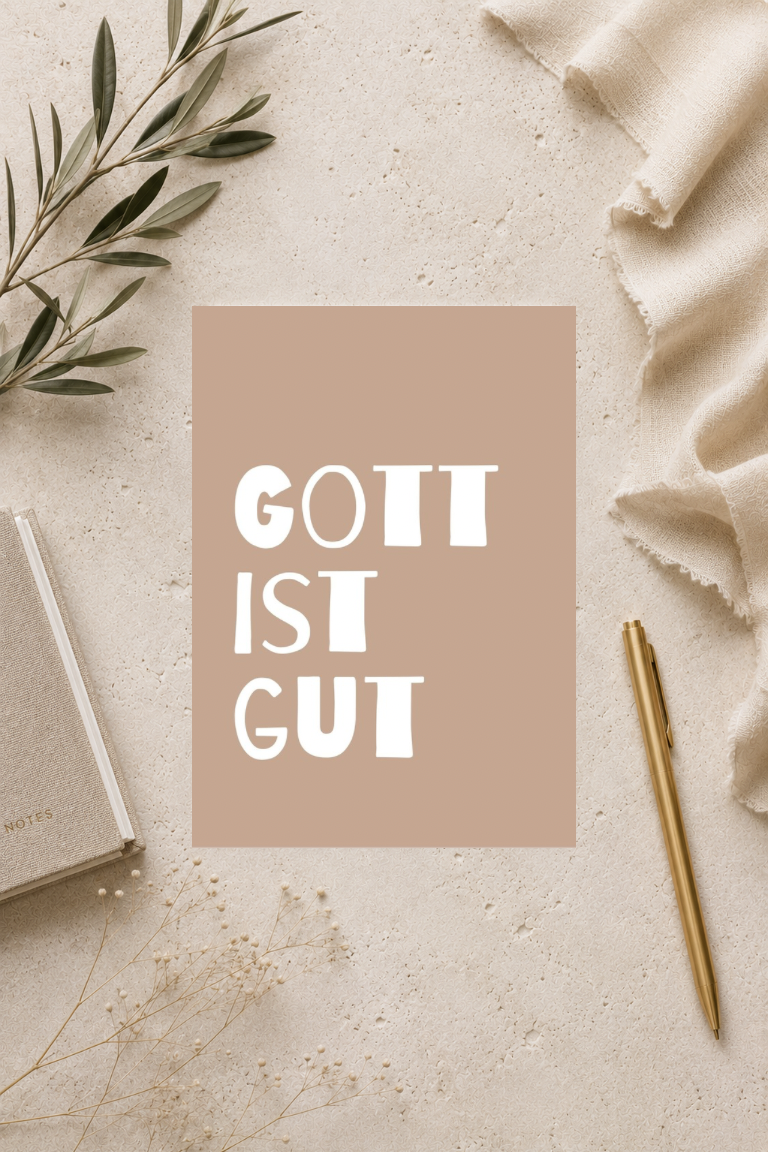 christliche Postkarte A6 - Gott ist gut