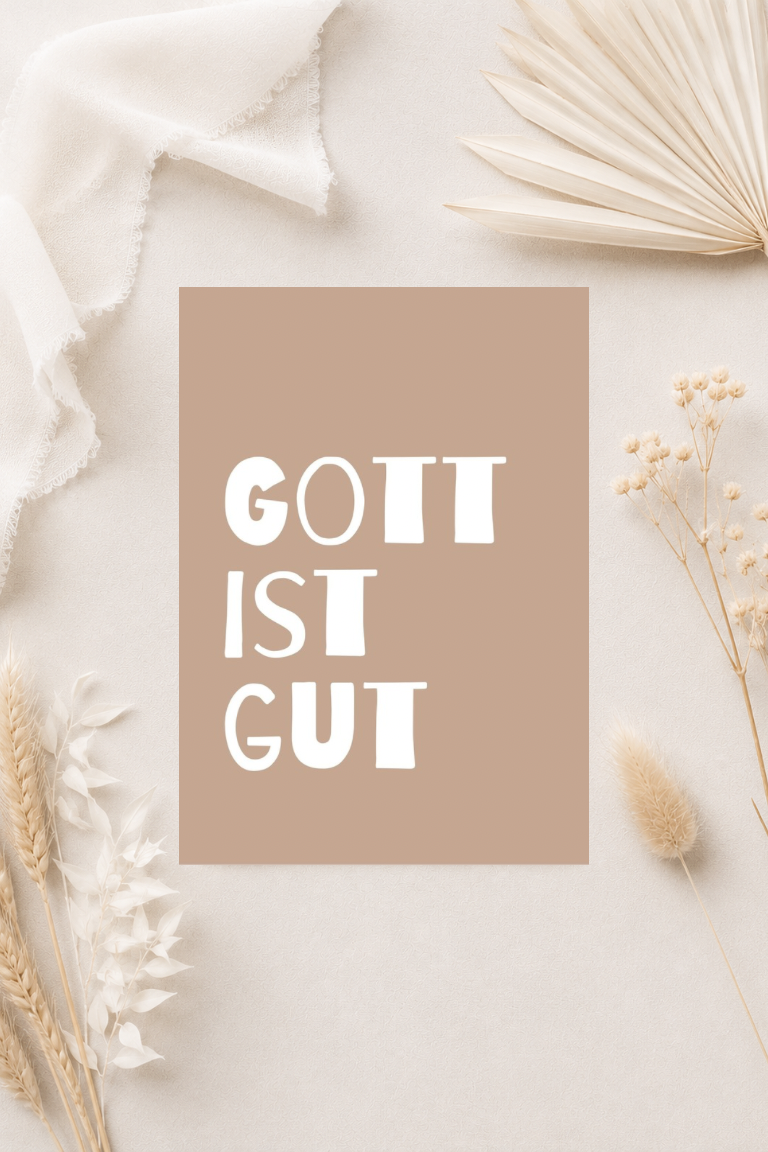 christliche Postkarte A6 - Gott ist gut