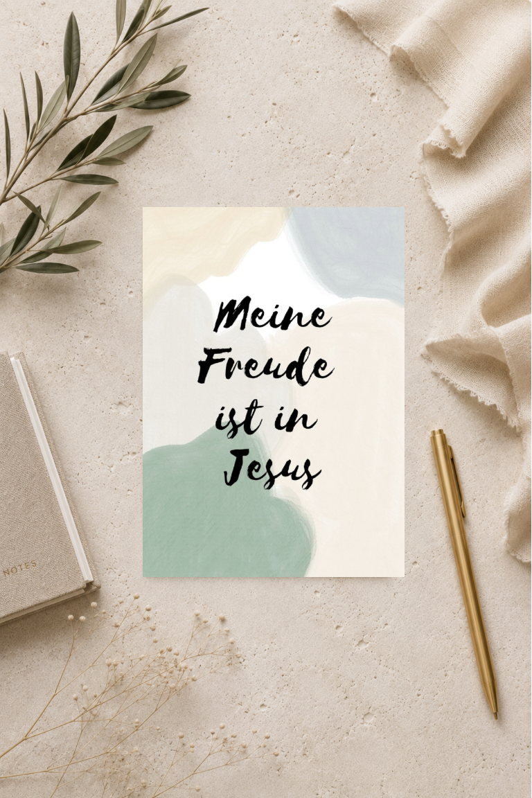 christliche Postkarte A6 - Meine Freude ist in Jesus