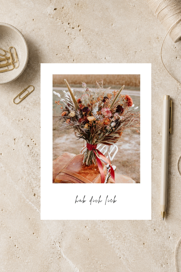 Postkarte A6 „hab dich lieb“