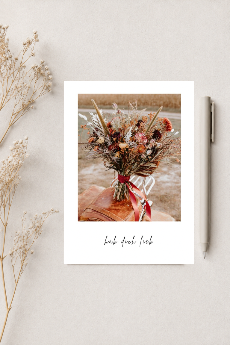 Postkarte A6 „hab dich lieb“