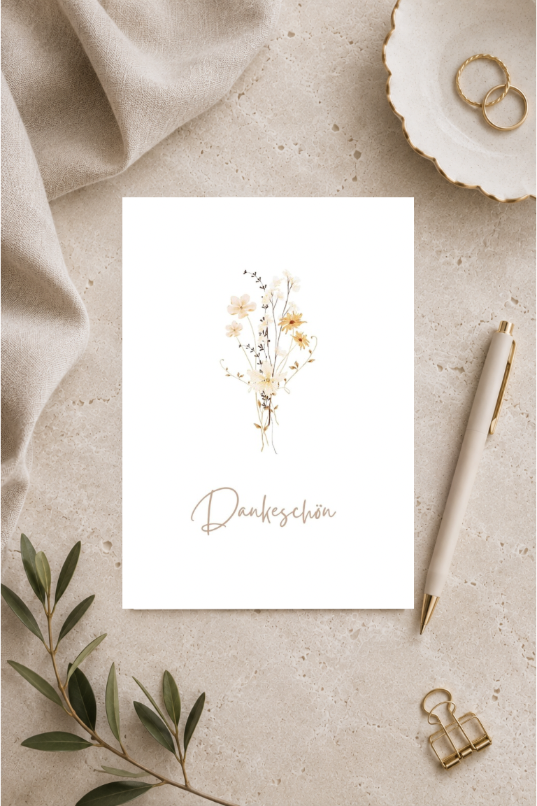 Postkarte A6 „Dankeschön“