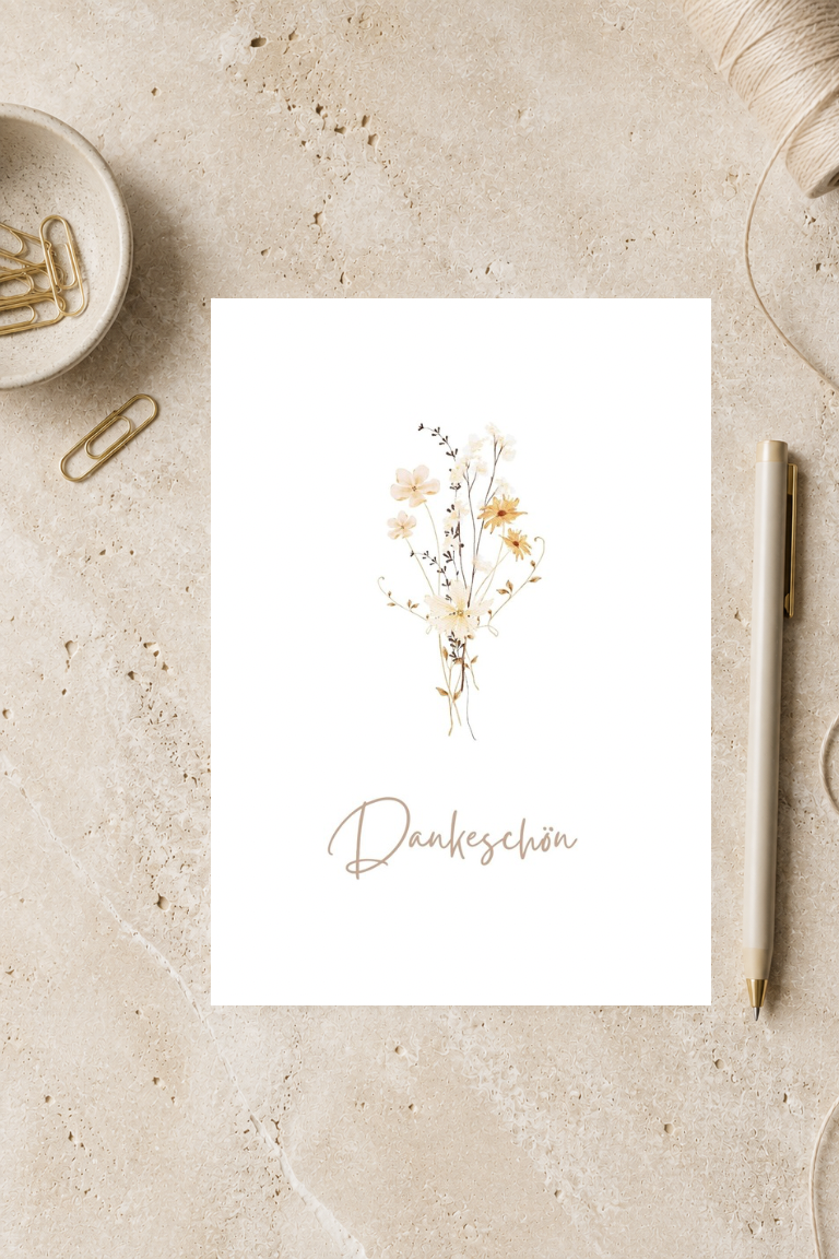 Postkarte A6 „Dankeschön“