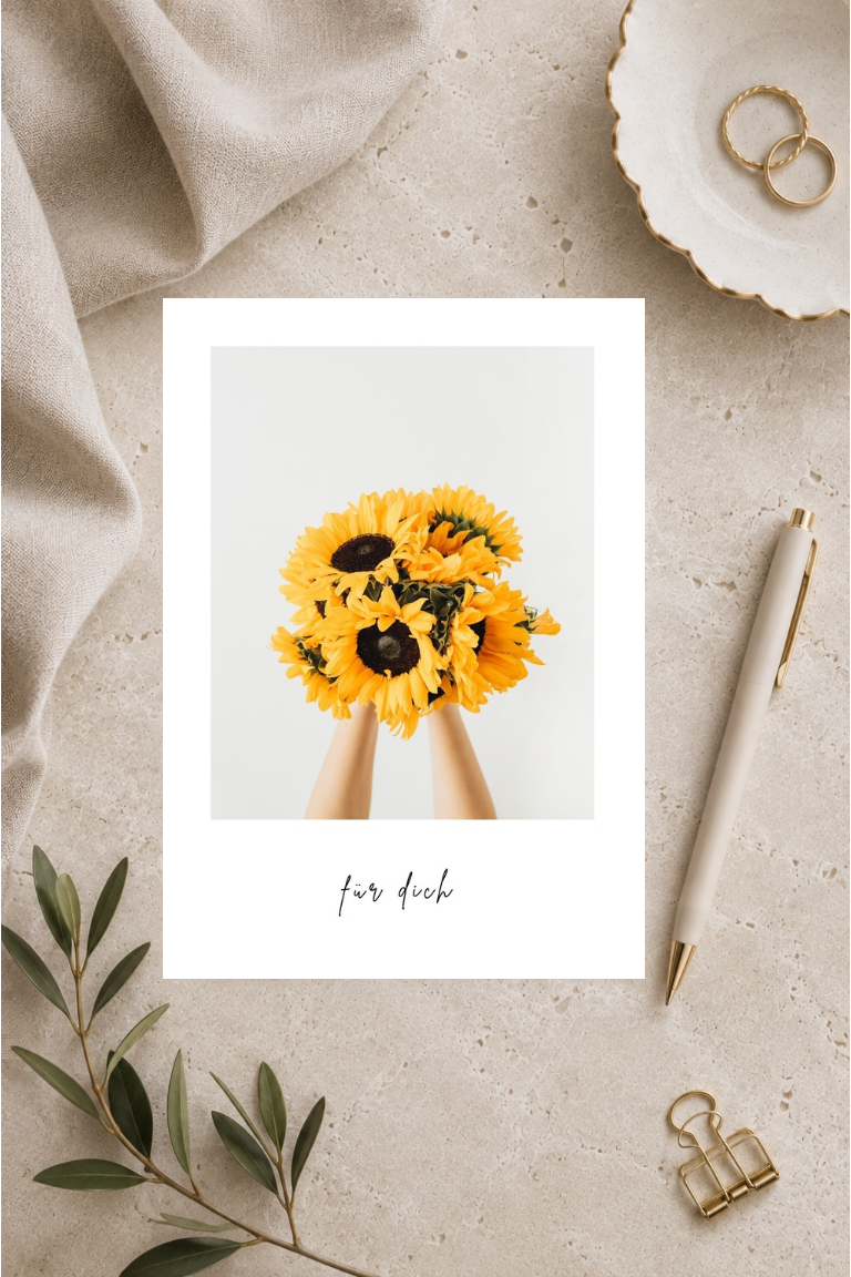 Postkarte A6 „für dich“