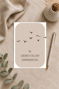 Postkarte A6 „In liebevoller Erinnerung“