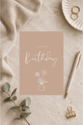 Postkarte A6 „Happy Birthday“